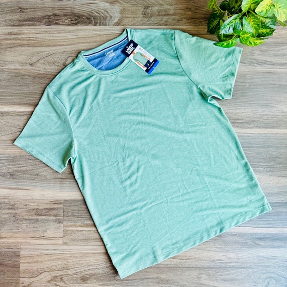 Lands’ End Men’s Supima Cotton T-Shirt Set – Size L (Green & Red) - Picture 7 of 11